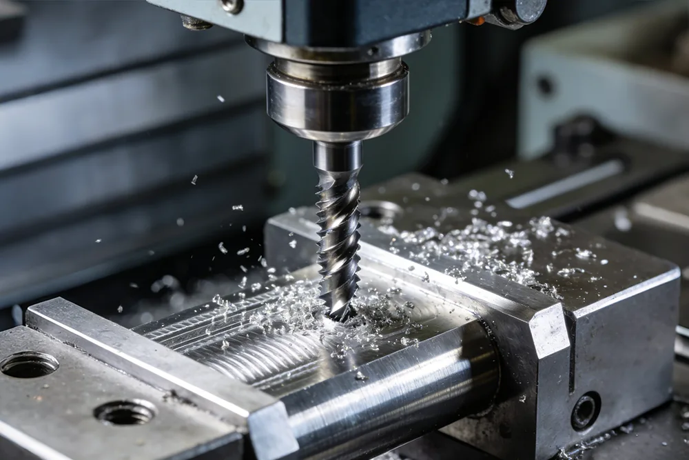 Precautions for deep hole tapping.