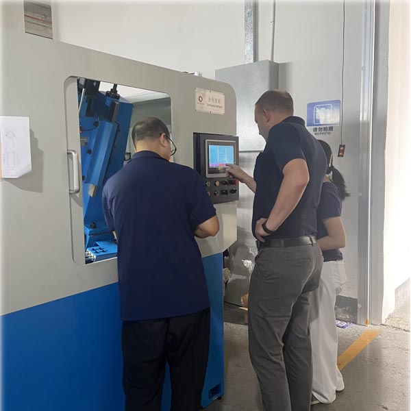 British Customer Visits TAICHUANG for Nut Tapping Machine Inspection